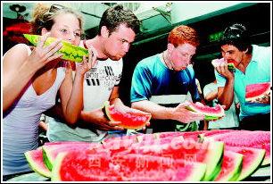 老外吃瓜大赛,老外吃瓜大赛，一场舌尖上的国际盛宴